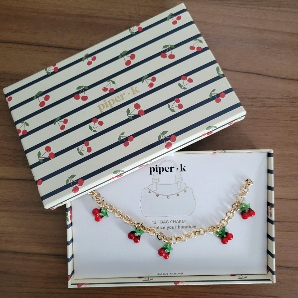 NEW Piper K 🍒 Cherry Bag Charm